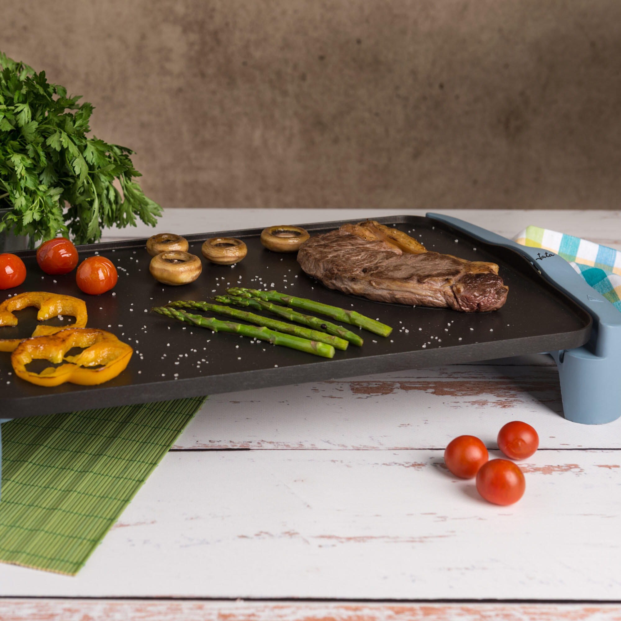 Plancha de cocina antiadherente Jata GR2500 AM. 46 x 28 cm. 2500 W. 3/5