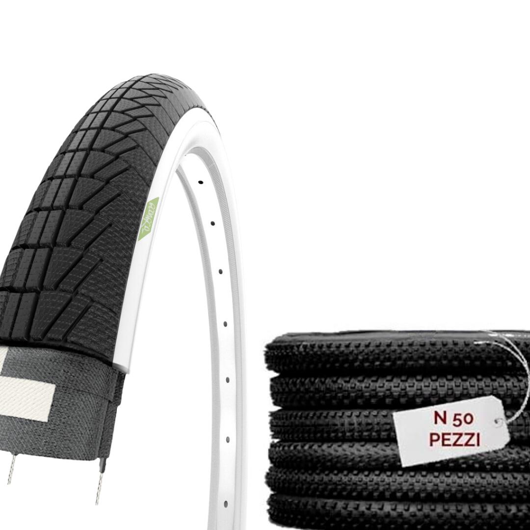 ECOVELO 50 copertoni per graziella  20x1.75 (47-406) bianco nero EV