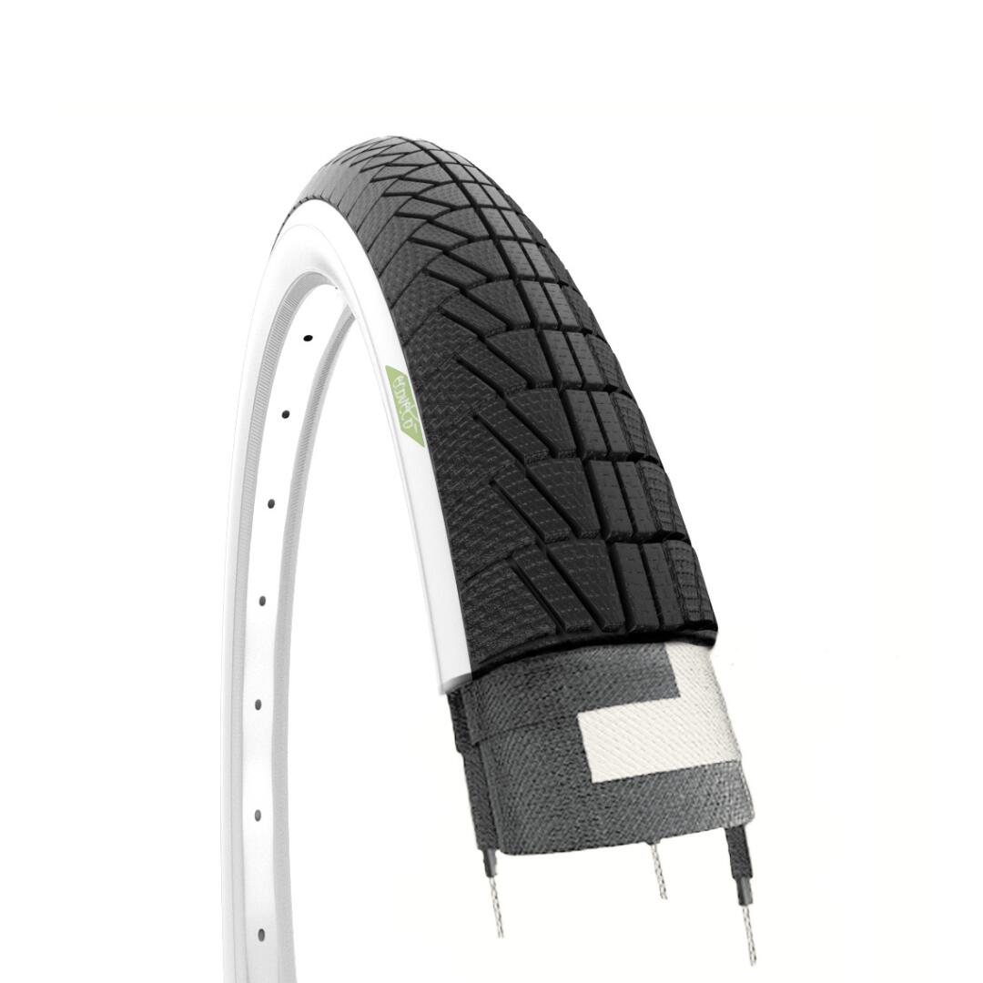 ECOVELO 1 copertone per graziella 20x1.75 (47-406) bianco nero EV