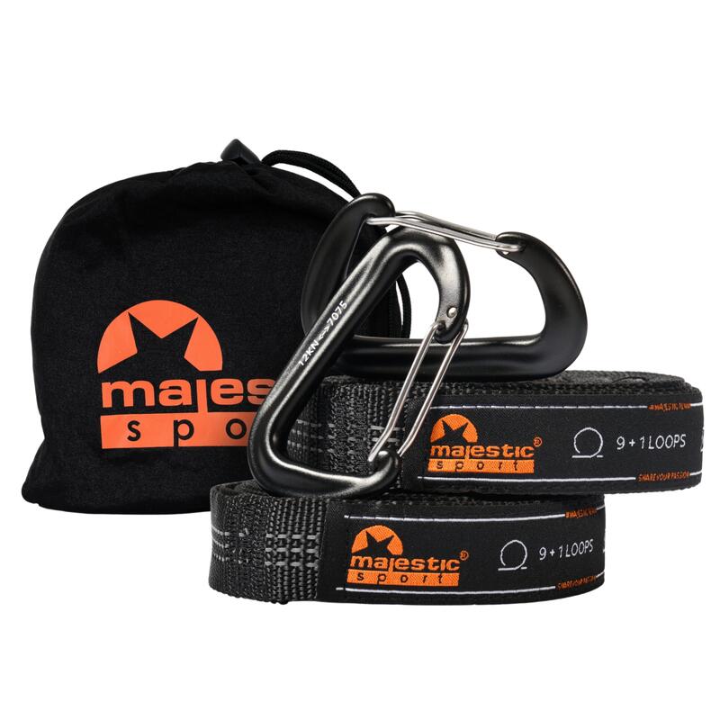 Taśmy pasy mocujące do hamaków i kokonów - zestaw Majestic Sport KLIPP PRO 3m