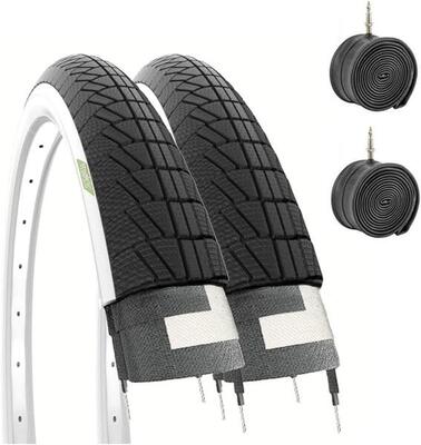 2 copertoni 16 x 1.75 (47-305)+camere pneumatici stradali bici bambino EV