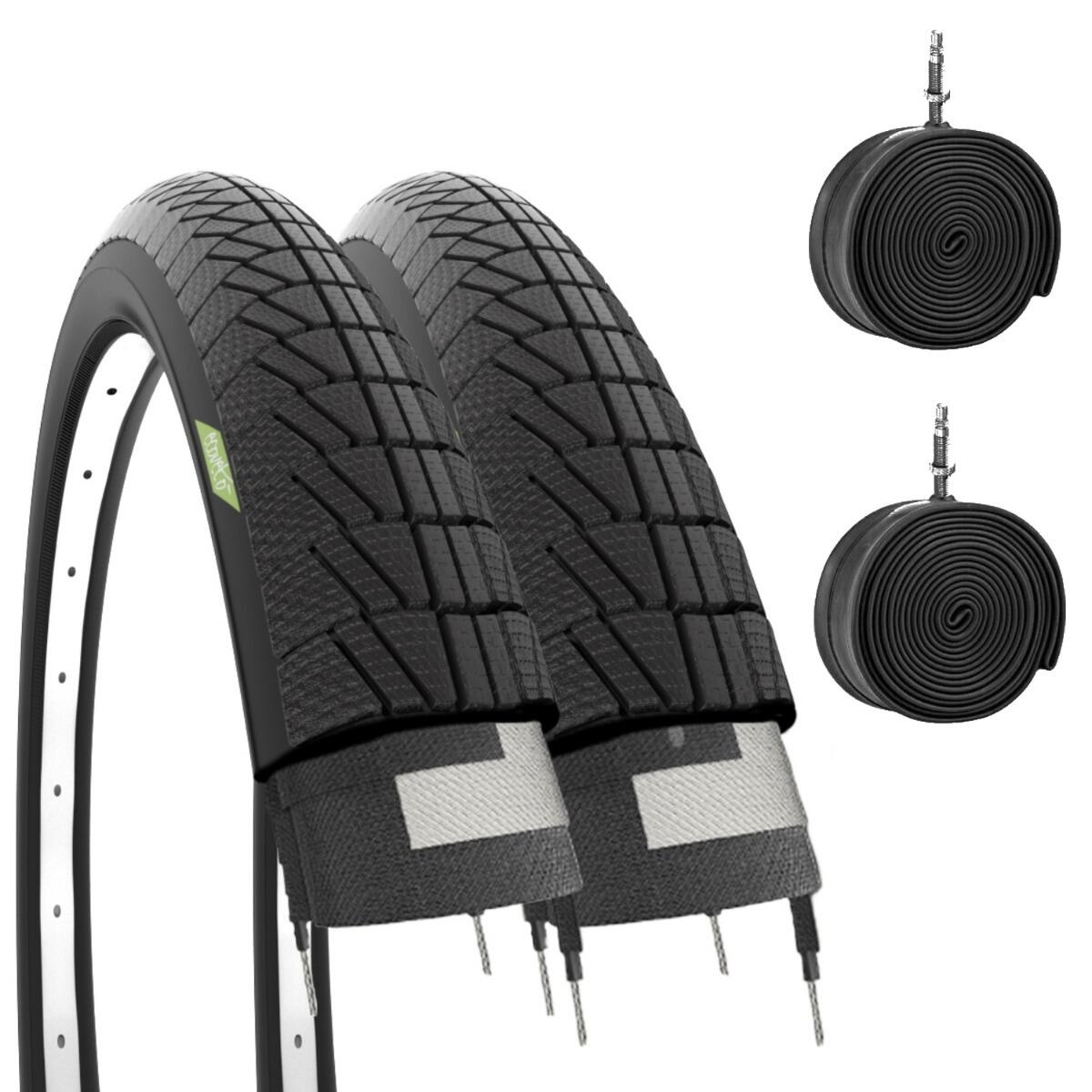 ECOVELO 2 copertoni 20 x 1.75 (47-406) + camere pneumatici neri graziella bici bimbo  EV