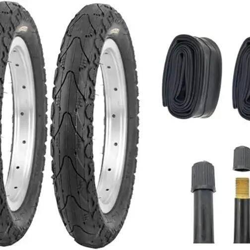 2 tyres 16x1.75 (47-305) +tubes, bike tyres semi-slick 16 x 1.75 mtb EV