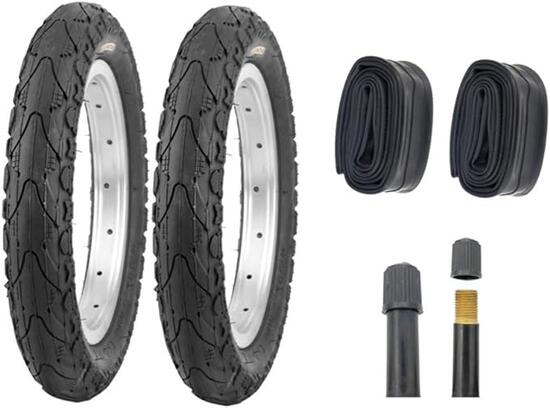 2 copertoni Kenda + camere aria valvola america 16 x 1.75 (47-305) MTB bimbo EV