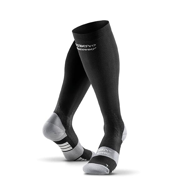GEARXPRO SOXPro Recovery Graded Compressie Grip Sokken Zwart