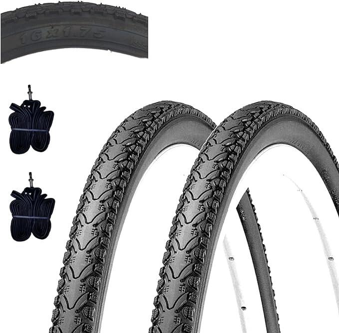 ECOVELO 2 copertoni Kenda 16 x 1.75 (47-305) + 2 camere pneumatici MTB bimbo EV