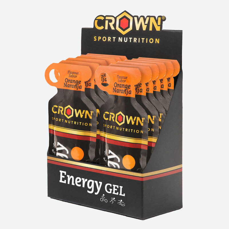 Caja de 12 geles energéticos ‘Energy Gel‘ de 40 g Naranja