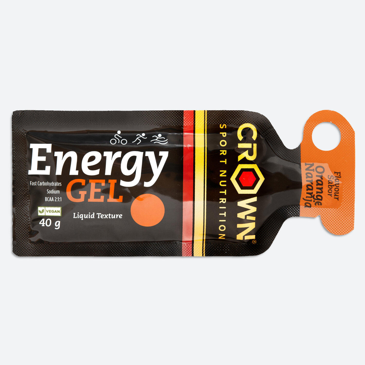 Caja de 12 geles energéticos ‘Energy Gel‘ de 40 g Naranja 2/8
