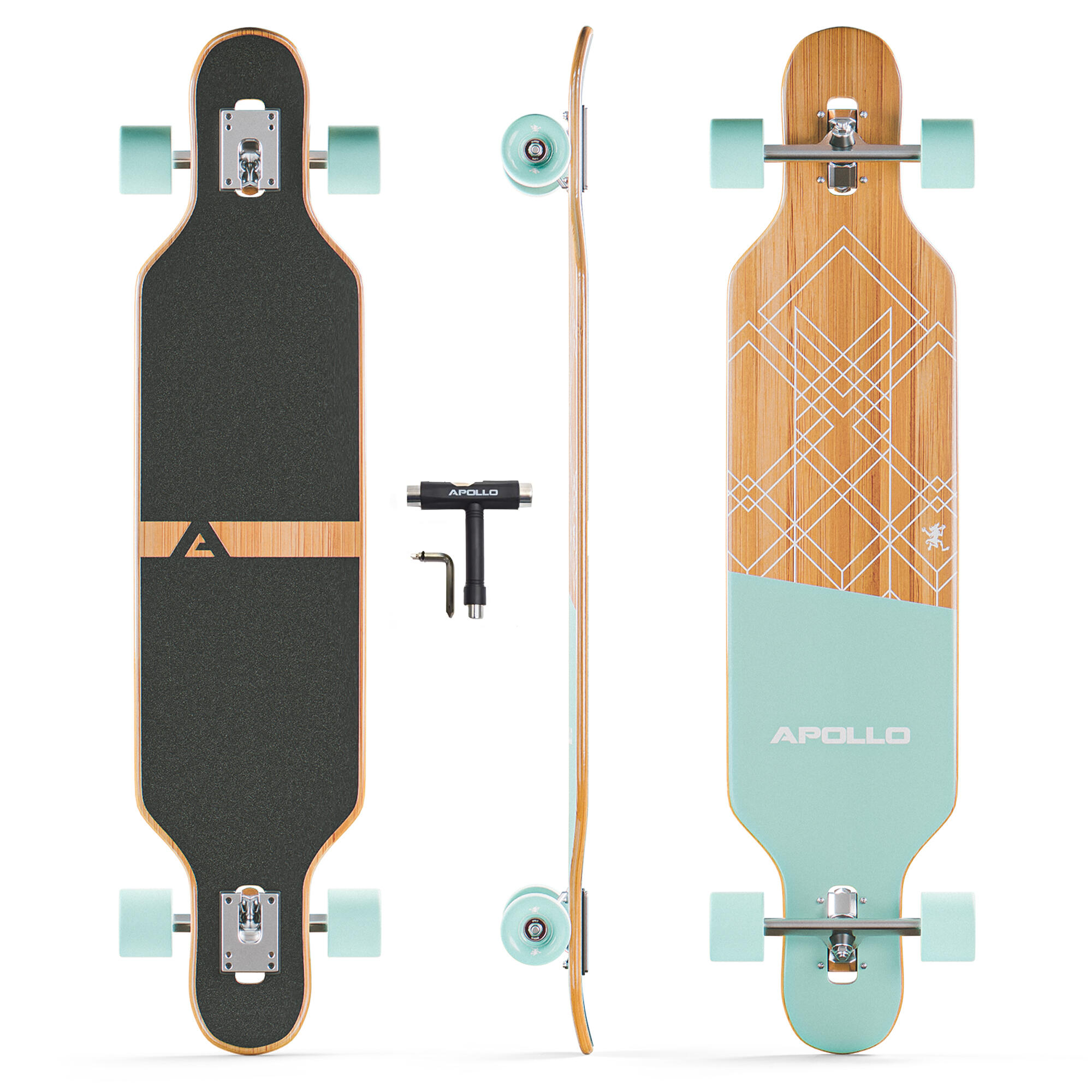 APOLLO Twin Tip DT Longboard 36" inkl. T-Tool