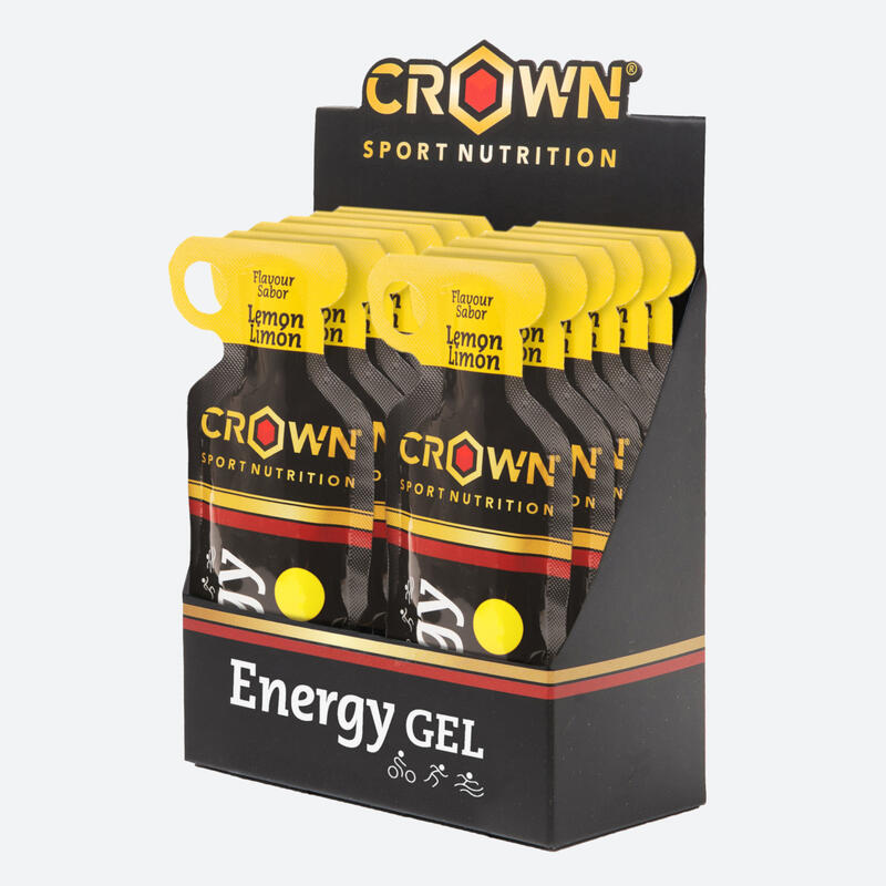 Caixa com 12 saquetas de géis energéticos de 40g ‘Energy Gel‘ Limão Exclusivo online                             4 cores disponíveis
 26,28€  Preço por quantidade 54,75€kg CROWN SPORT NUTRITION Caixa com 12 saquetas de géis energéticos de 40g ‘Energy Gel‘ LimãoVendido e expedido por: Crown Sport Nutrition  (1)  