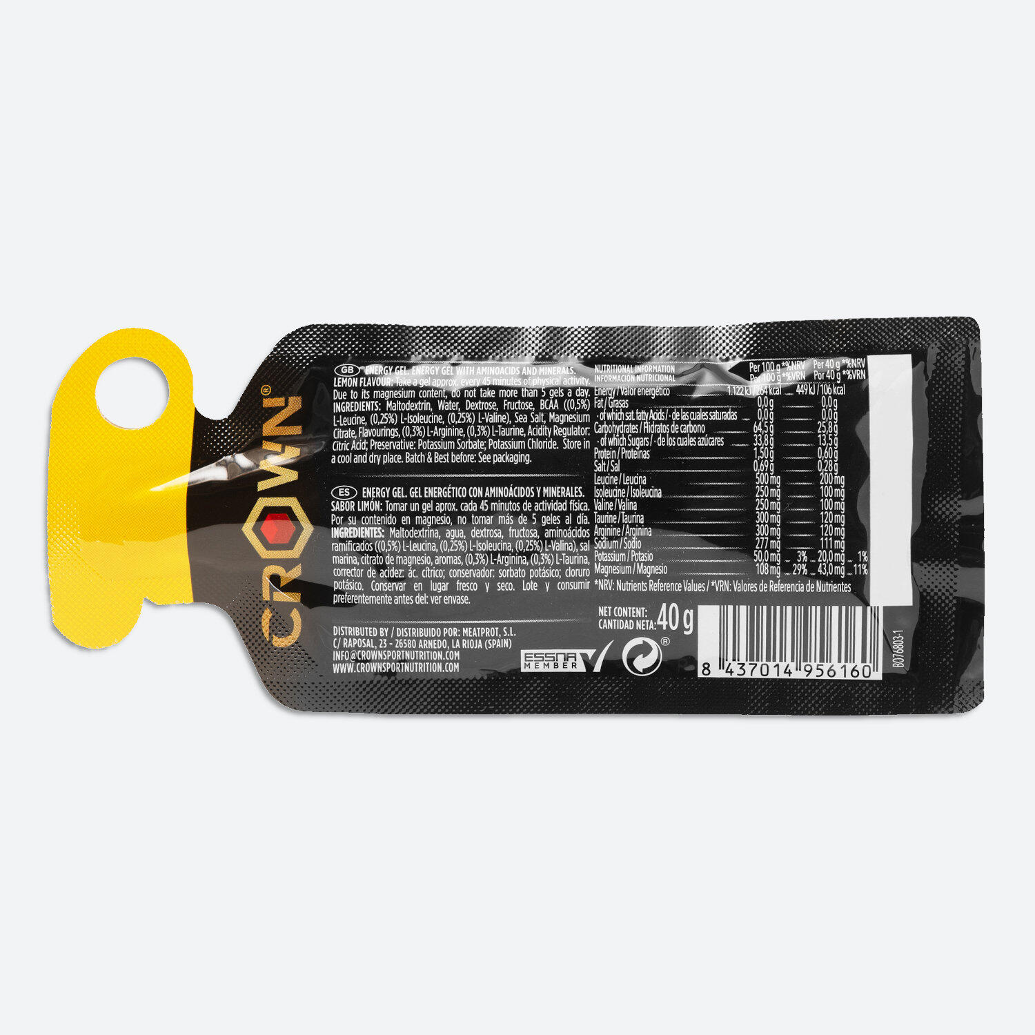Geles energéticos ‘Energy Gel‘ de 40 g Limón 2/8