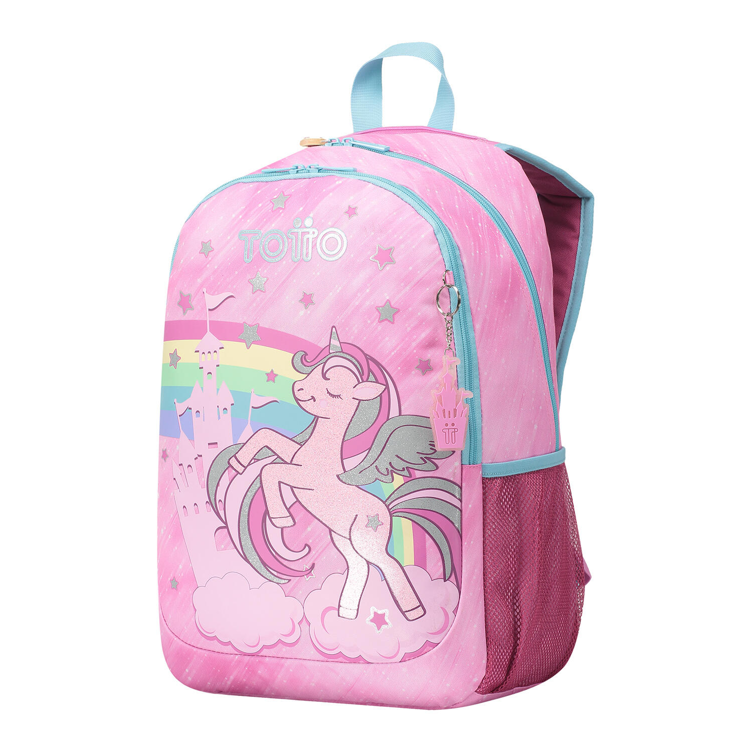 Totto Mochila escolar Fantasy Rosa Poliéster 31.5 x 46 x 14 cm 2/7