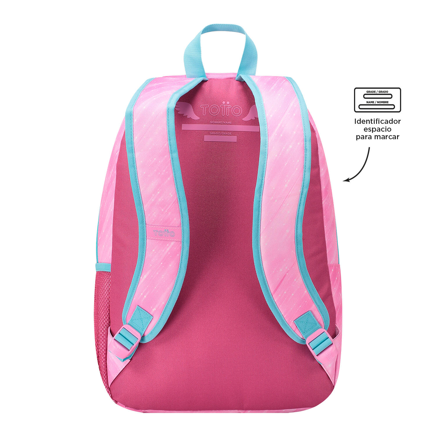 Totto Mochila escolar Fantasy Rosa Poliéster 31.5 x 46 x 14 cm 4/7