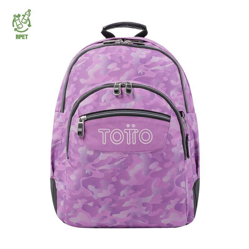 Mochila escolar  Crayoles Totto camuflaje rosa  20 L