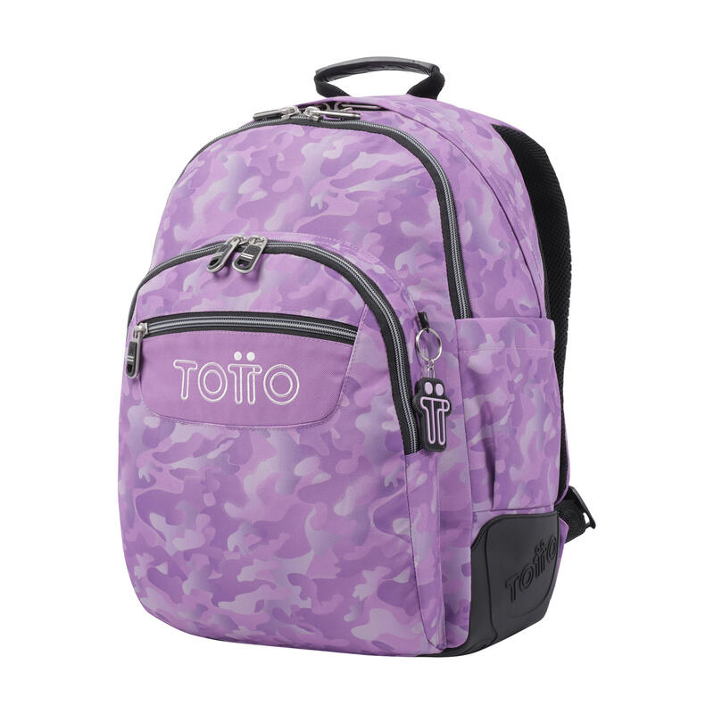 Mochila escolar  Crayoles Totto camuflaje rosa  20 L