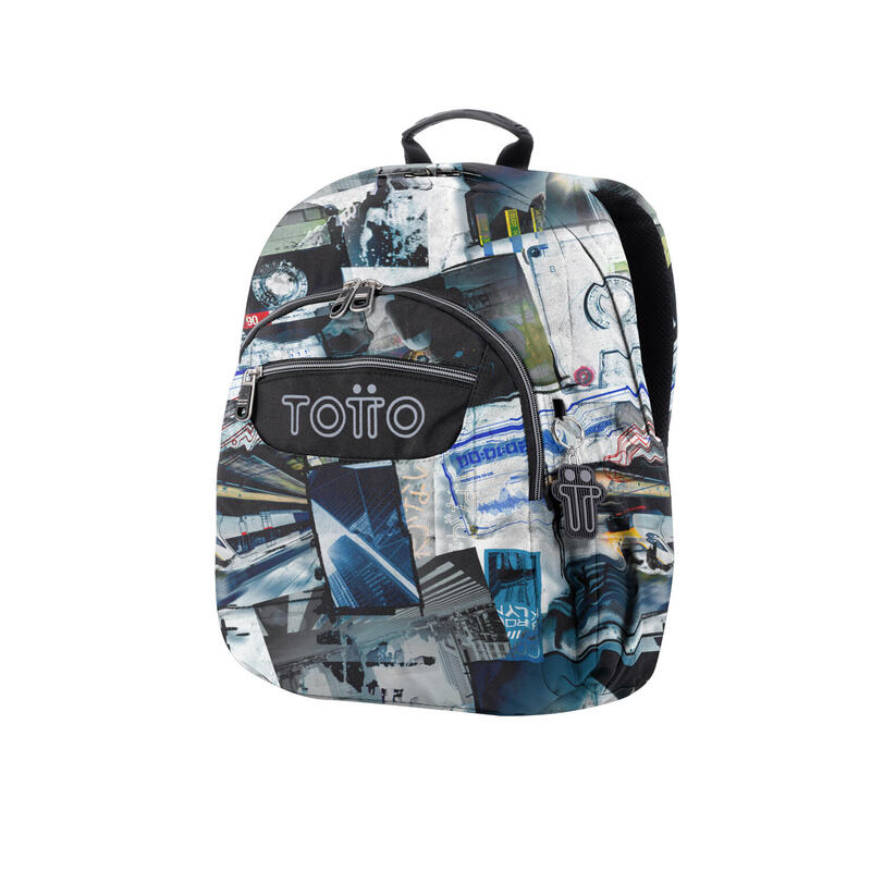 Mochila escolar  Tempera Totto postales y casetes  11 L