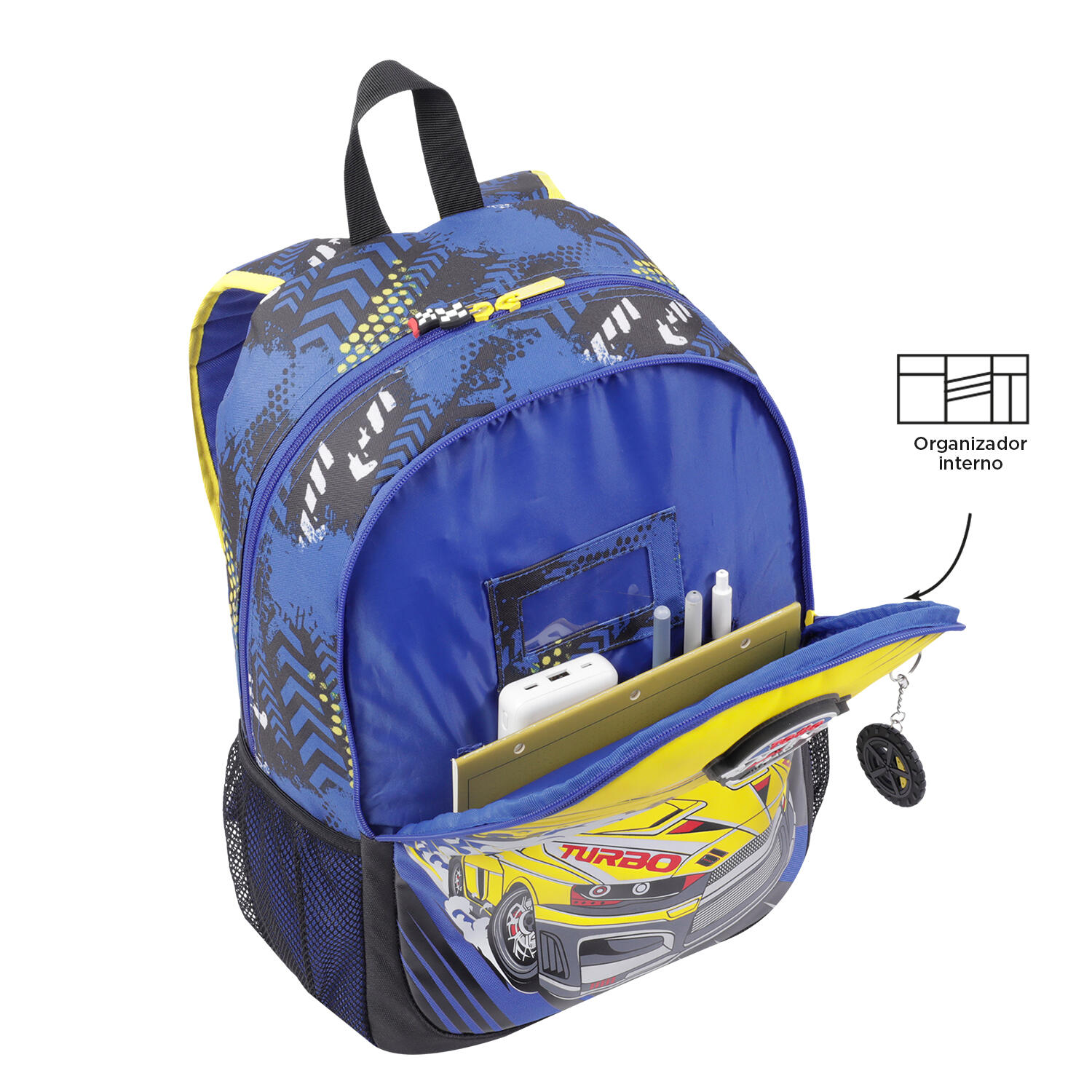 Totto Mochila escolar Velocity Azul Poliéster 29 x 44 x 14 cm 6/7
