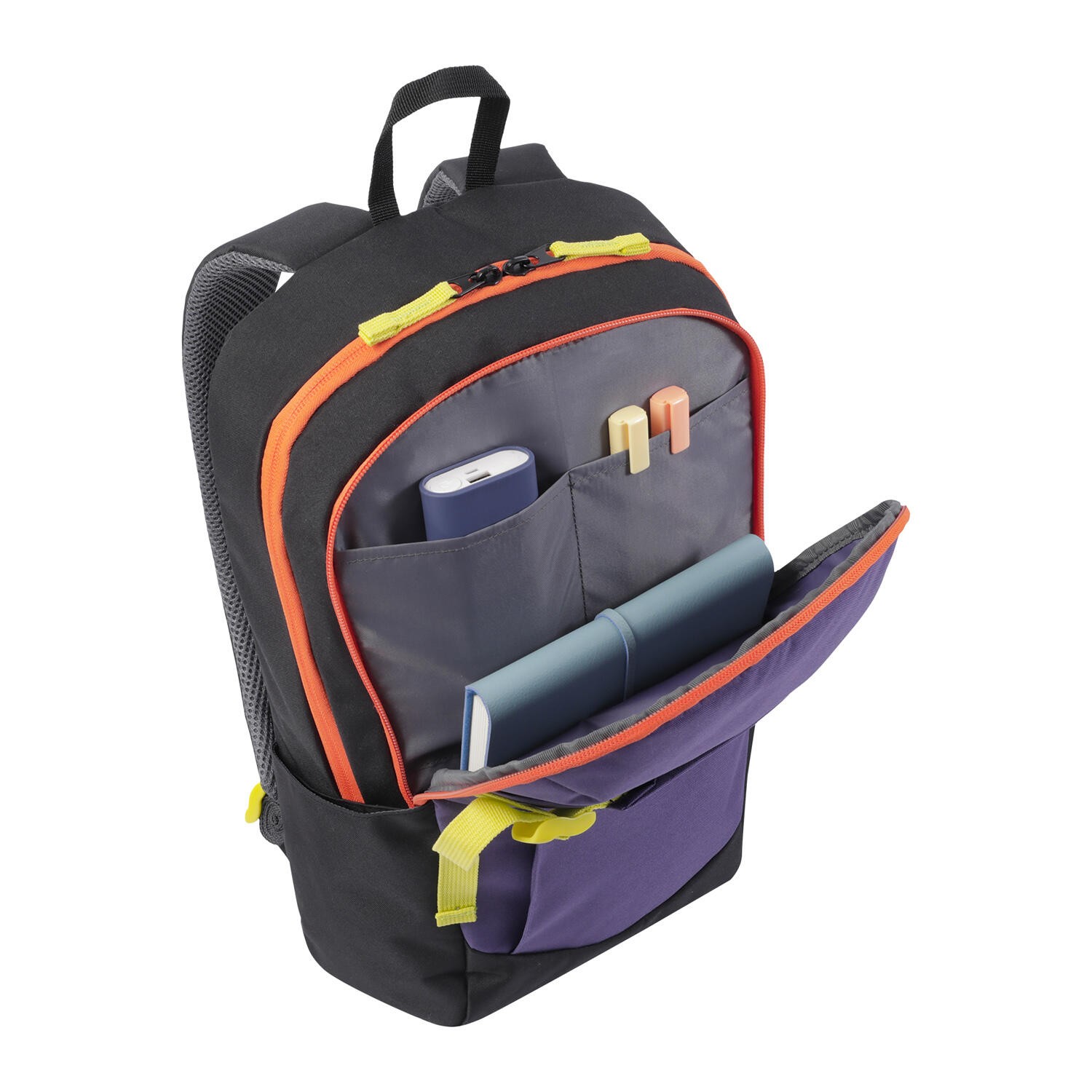 Totto Mochila urbana ATL Negro y morado Poliéster 26 x 46 x 13 cm 5/6