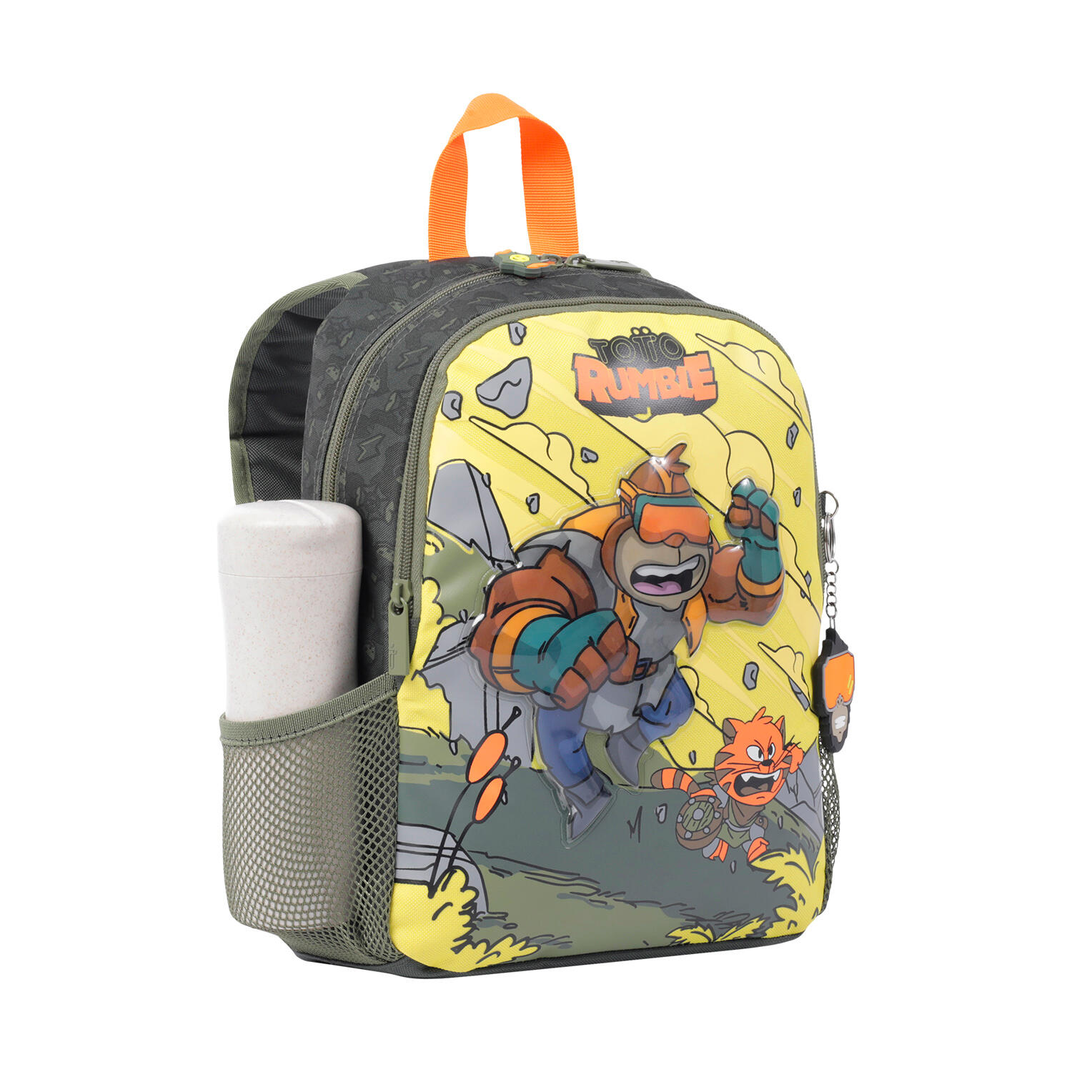 Totto Mochila escolar Brawlmaster S Amarillo Poliéster 25.5 x 32 x 11 cm 4/6