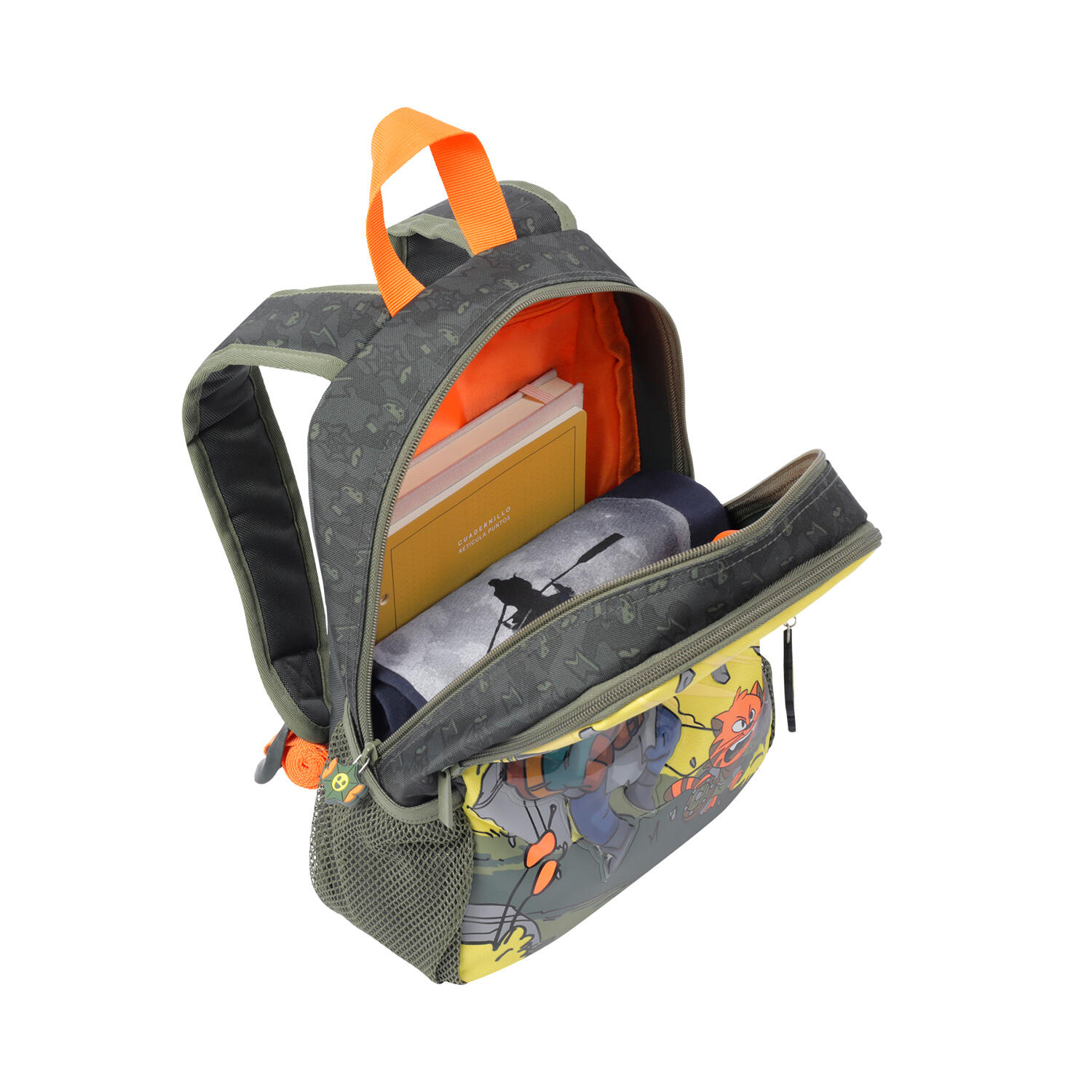 Totto Mochila escolar Brawlmaster S Amarillo Poliéster 25.5 x 32 x 11 cm 6/6