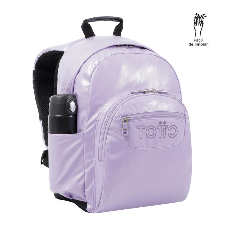 Mochila urbana  Gommel Totto con bolsillo  para portátil 12 rosa   15 L