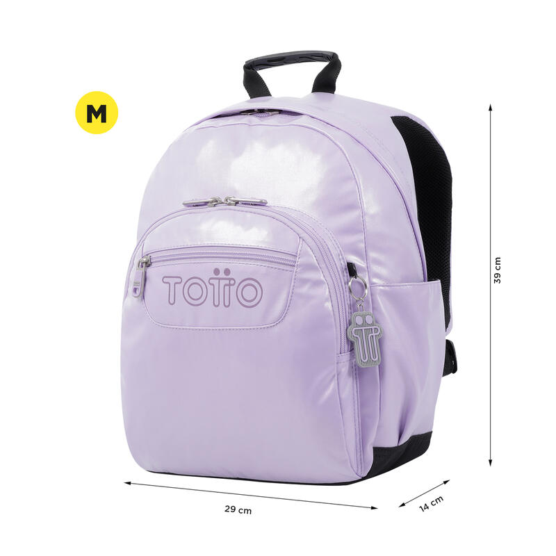 Mochila urbana  Gommel Totto con bolsillo  para portátil 12 rosa   15 L