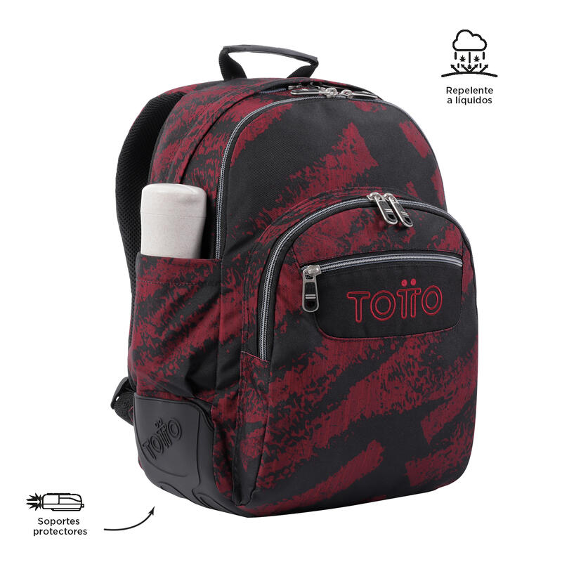 Mochila escolar  Crayoles Totto tiza roja  20 L