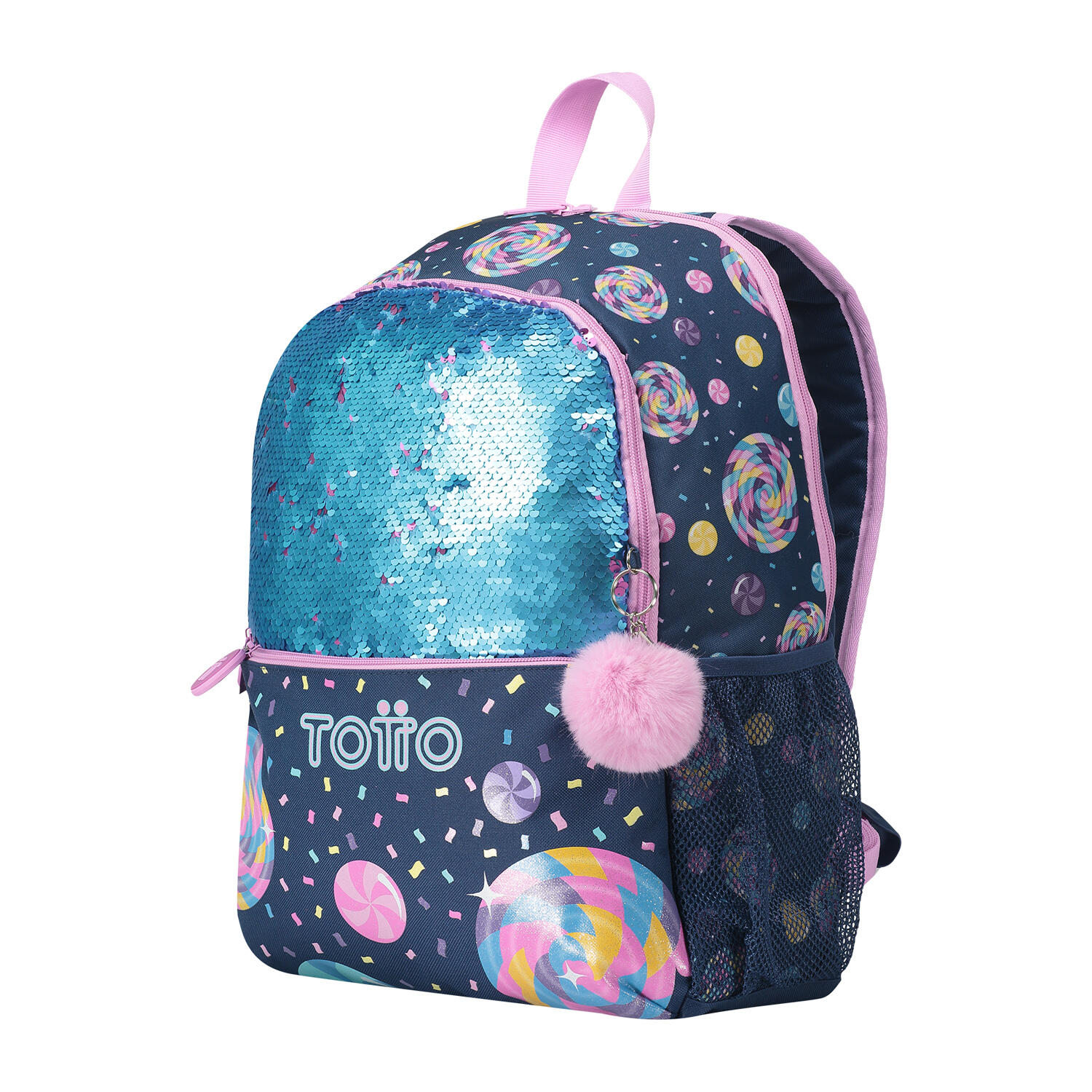 Totto Mochila escolar Sweet Candy Azul Poliéster 32 x 44 x 12 cm 2/7