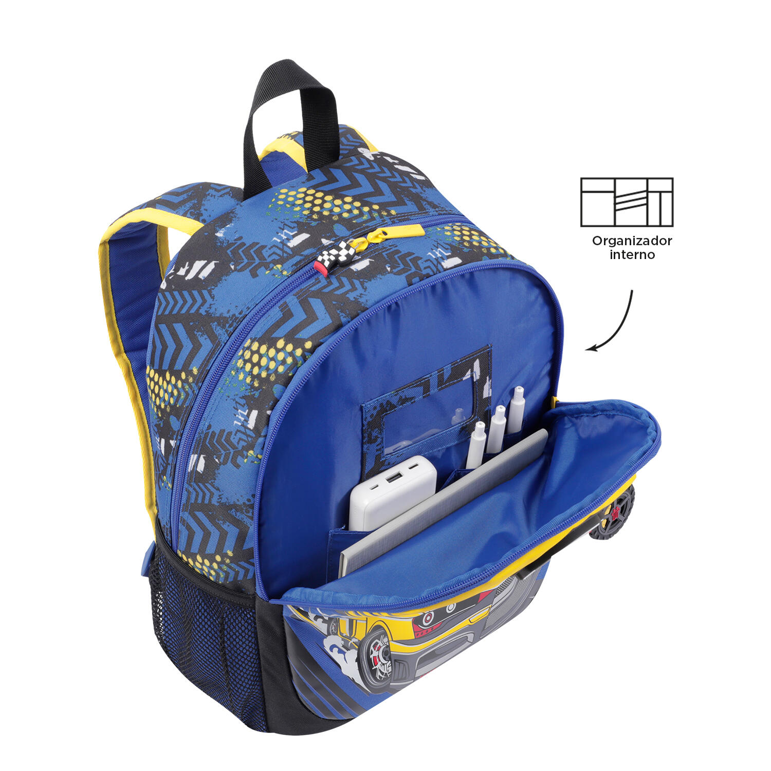 Totto Mochila escolar Velocity Azul Poliéster 28.5 x 40 x 11 cm 6/7