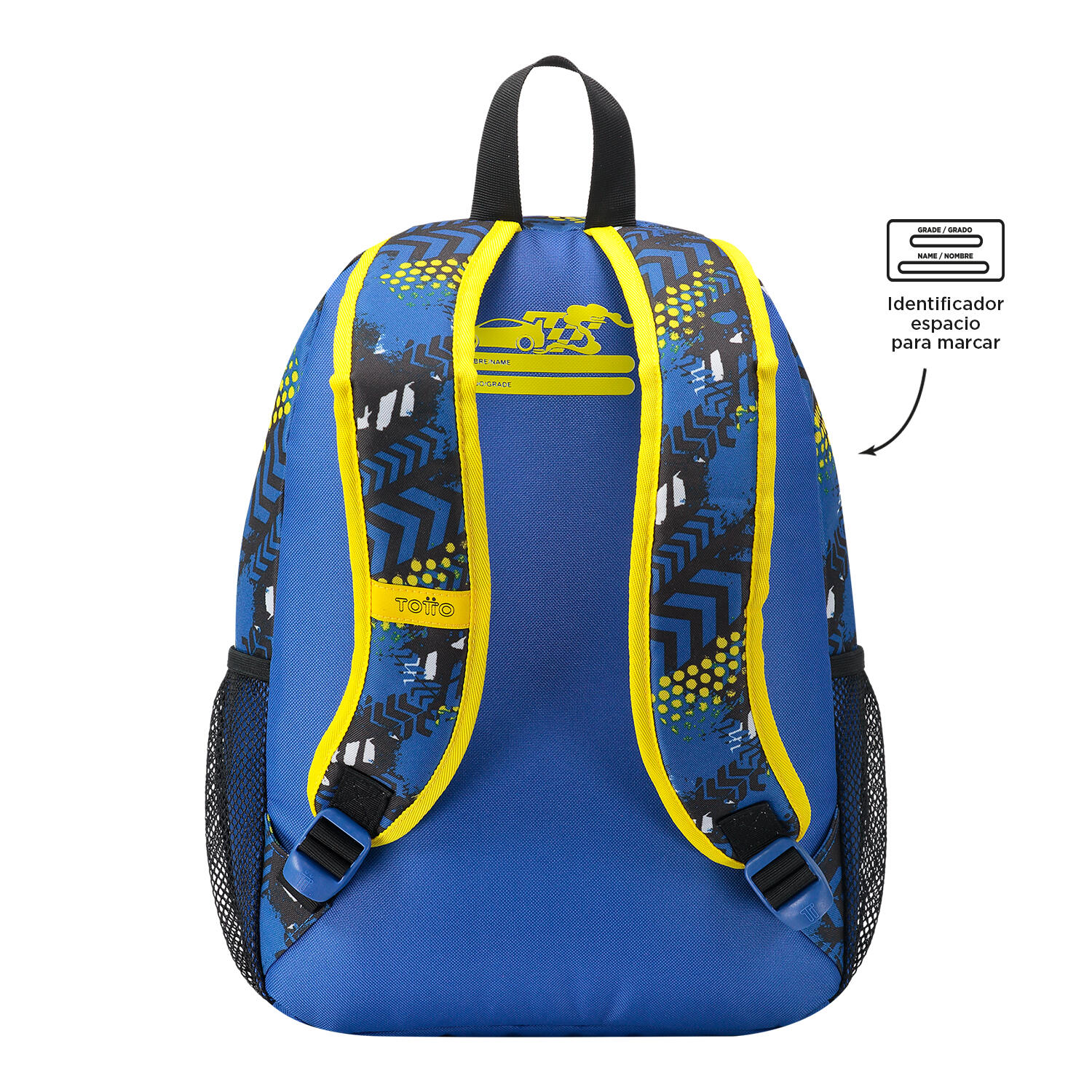 Totto Mochila escolar Velocity Azul Poliéster 28.5 x 40 x 11 cm 4/7