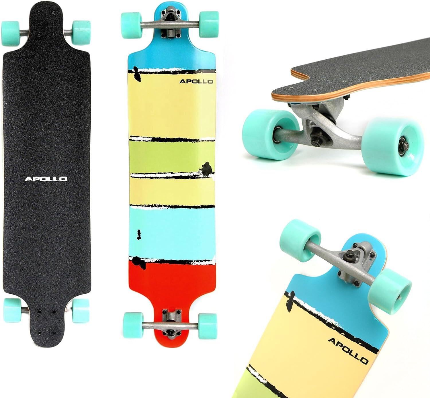 Longboard 38" Edición Especial, ABEC Alta Velocidad, Drop-Through Freeride 5/5