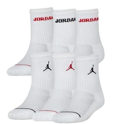 Sei paia di calzini jordan legend crew - bianco