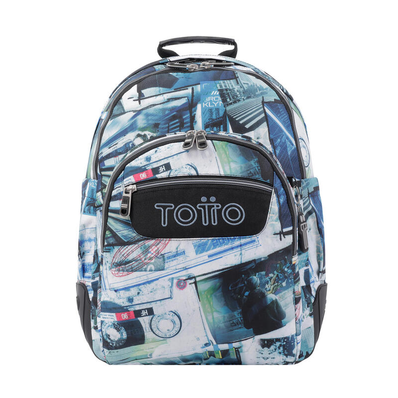 Mochila escolar  Crayoles Totto postales y casetes 20 L