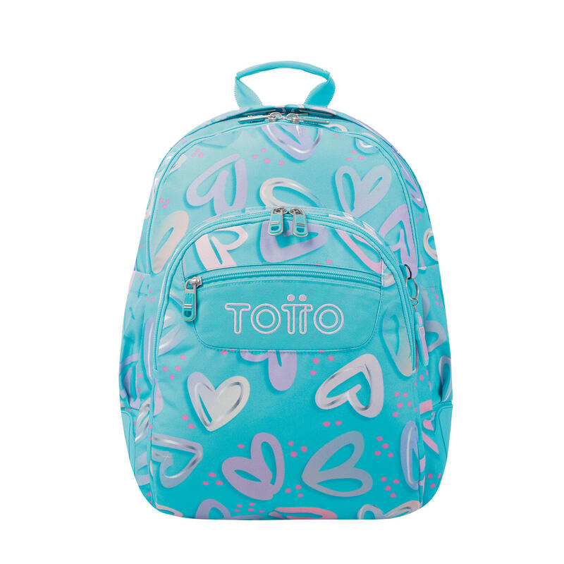 Mochila escolar  Crayoles Totto corazones pintados  20 L