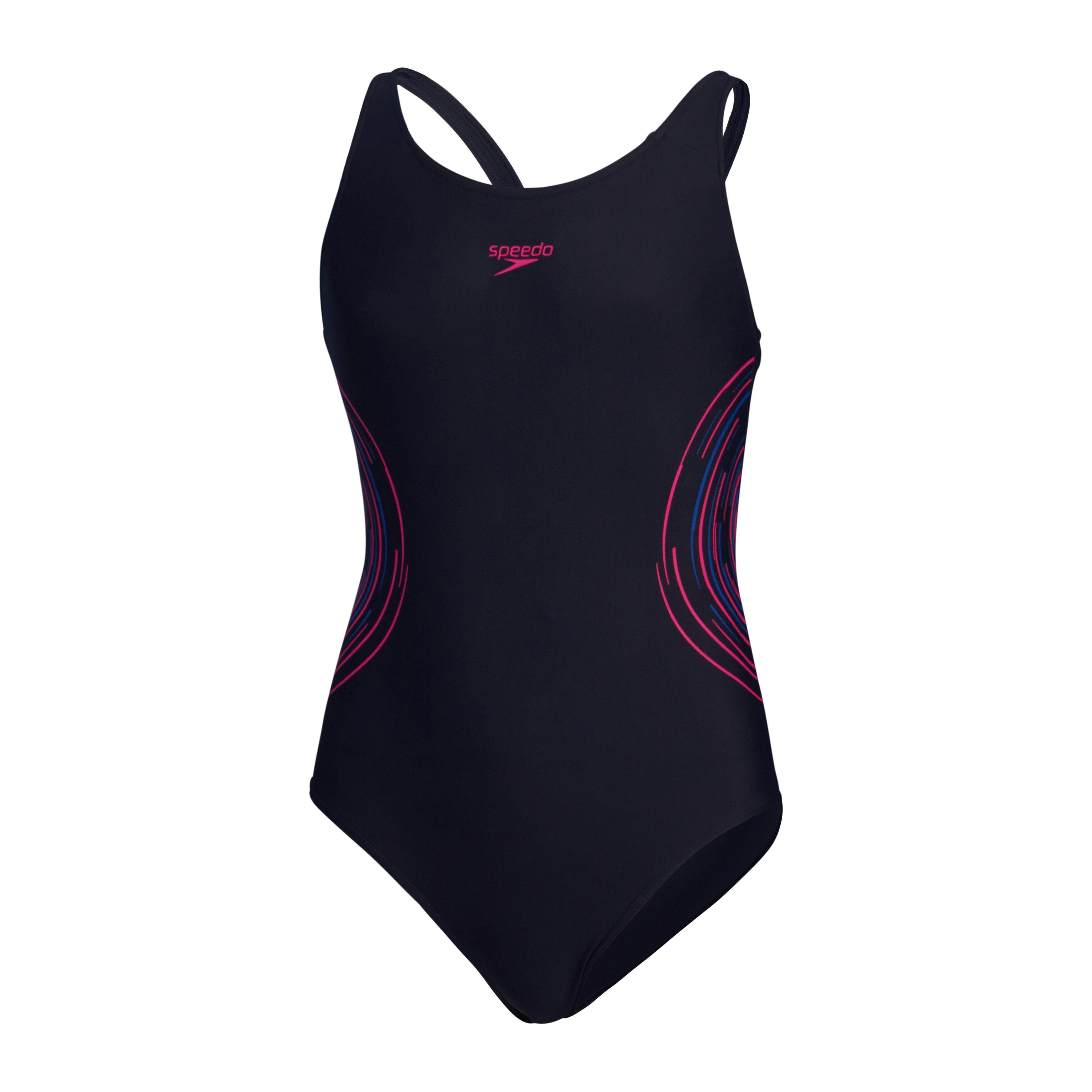 Speedo - Speedo Speedo Vêtements De Natation Eco Placmement Muscleb Nav/pin  Filles - Maillot De Bain 1 Pièce - Bleu|rose - 12 À 14 Ans - Decathlon