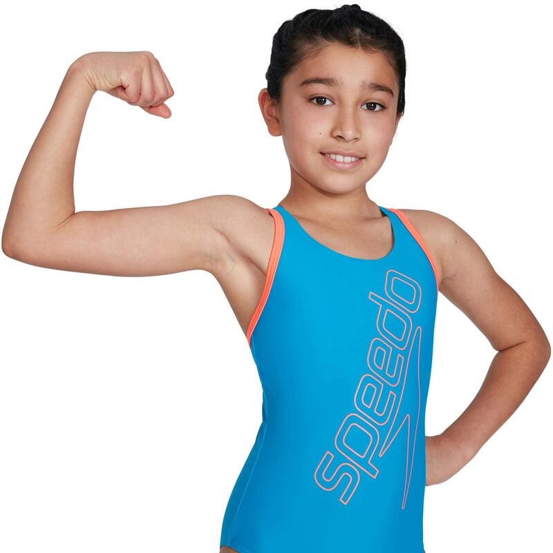 Stroje kąpielowe treningowe dziewczęce Speedo Placement Muscleback