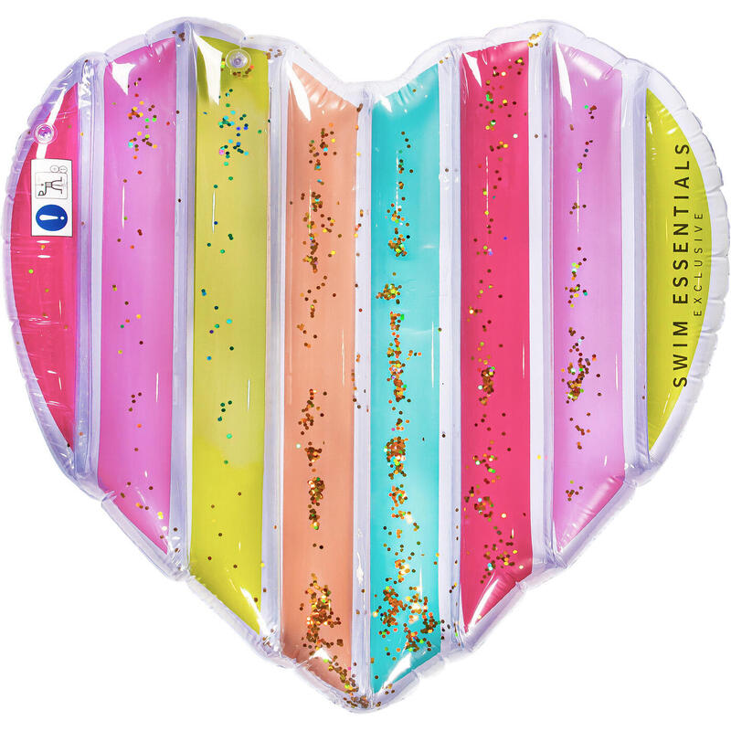 Schwimmen  Luftmatratze 150cm  Rainbow Heart