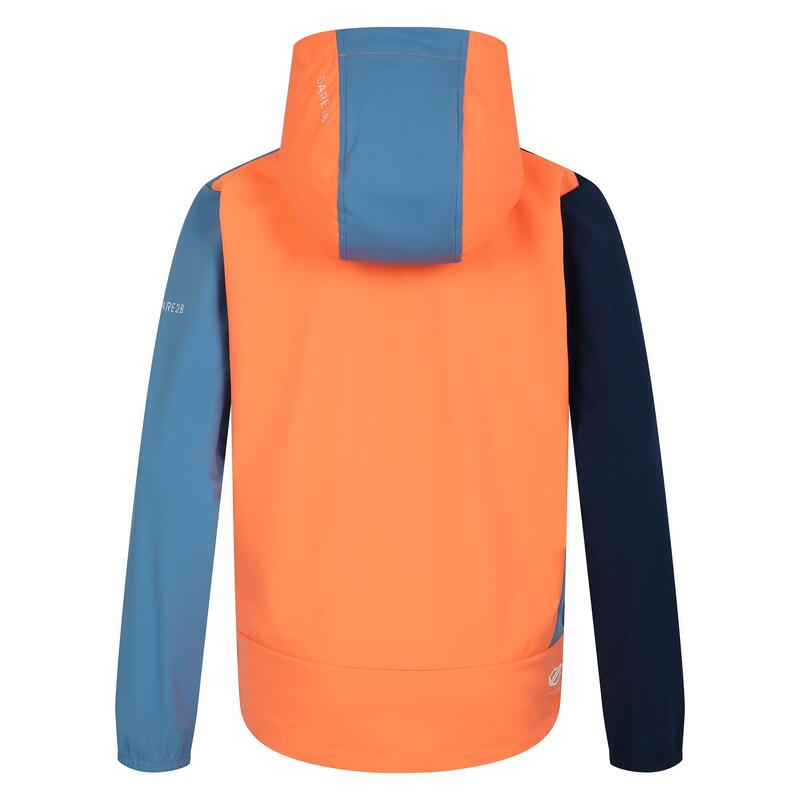 Chaqueta Softshell Cheer para Niños/Niñas Naranja, Azul Niágara