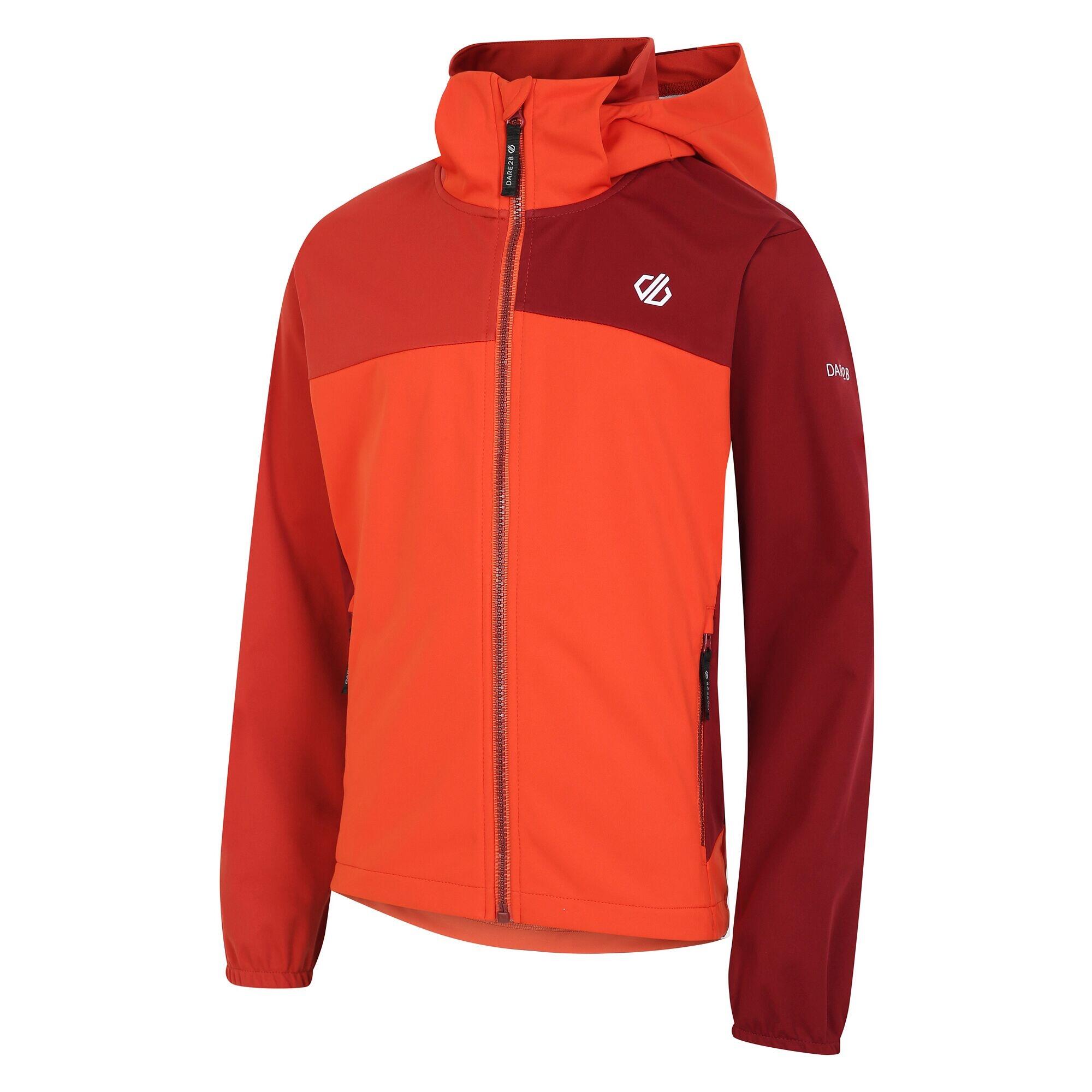 CHEER Children's softshell jacket (Cinnamon / Tuscan Red)