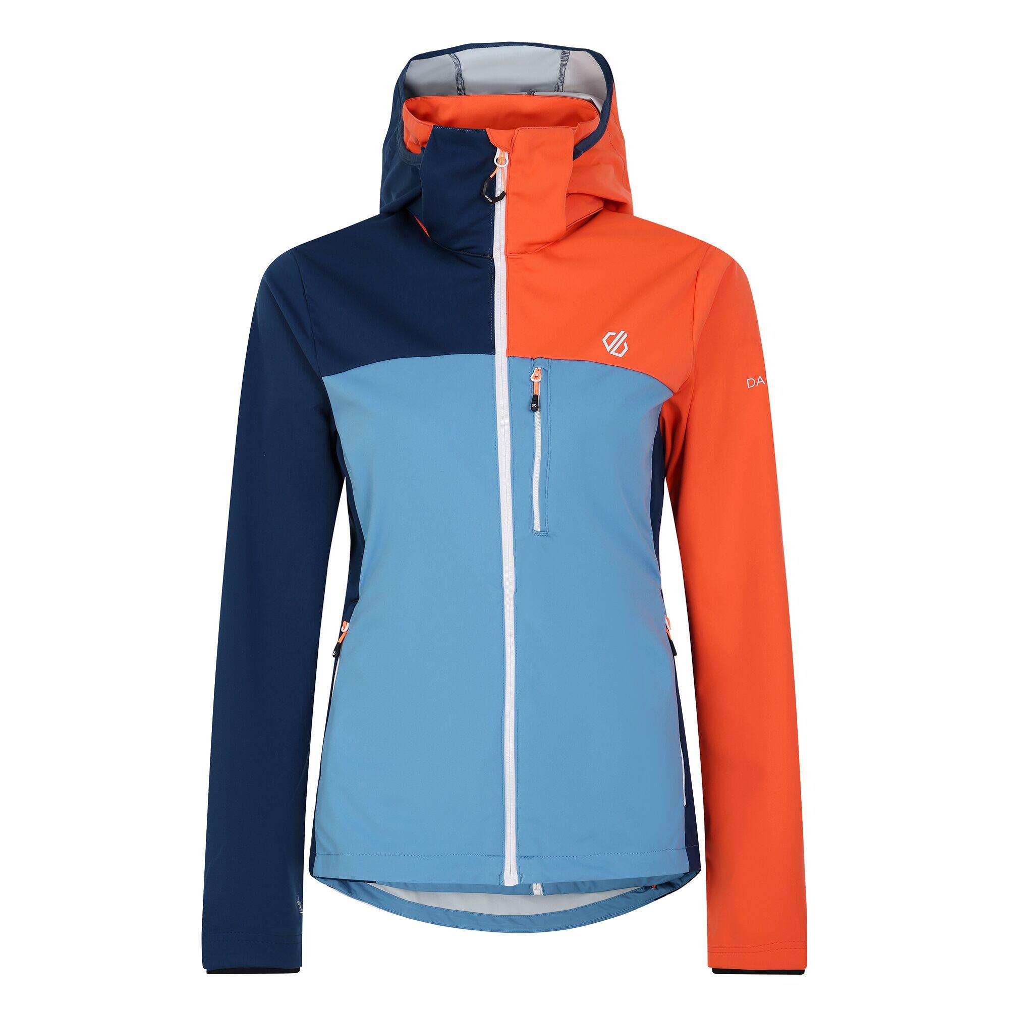 DARE 2B Giacca Soft Shell Blocchi Di Colore Donna Dare 2B Lexan Blu Niagara Satsuma