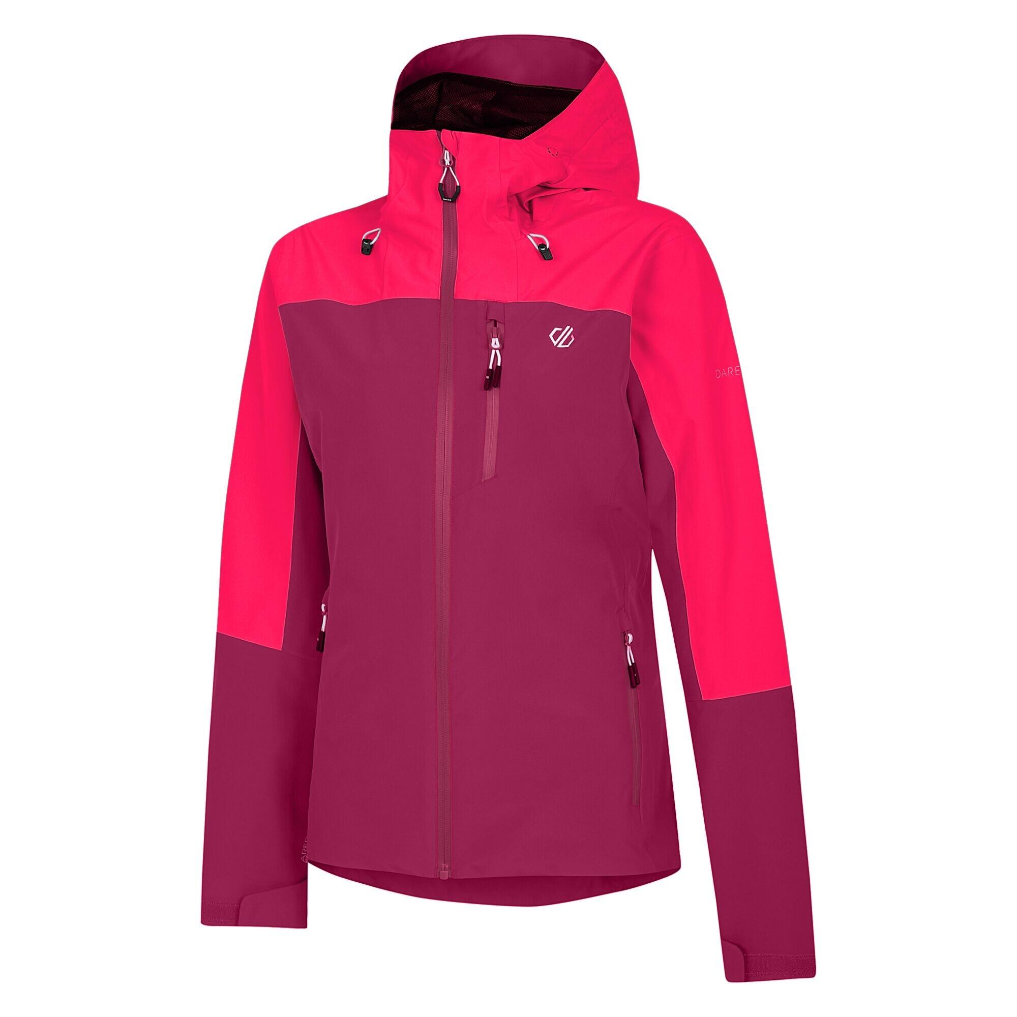 Giacca impermeabile MOUNTAIN SERIES da donna (viola / rosa neon)