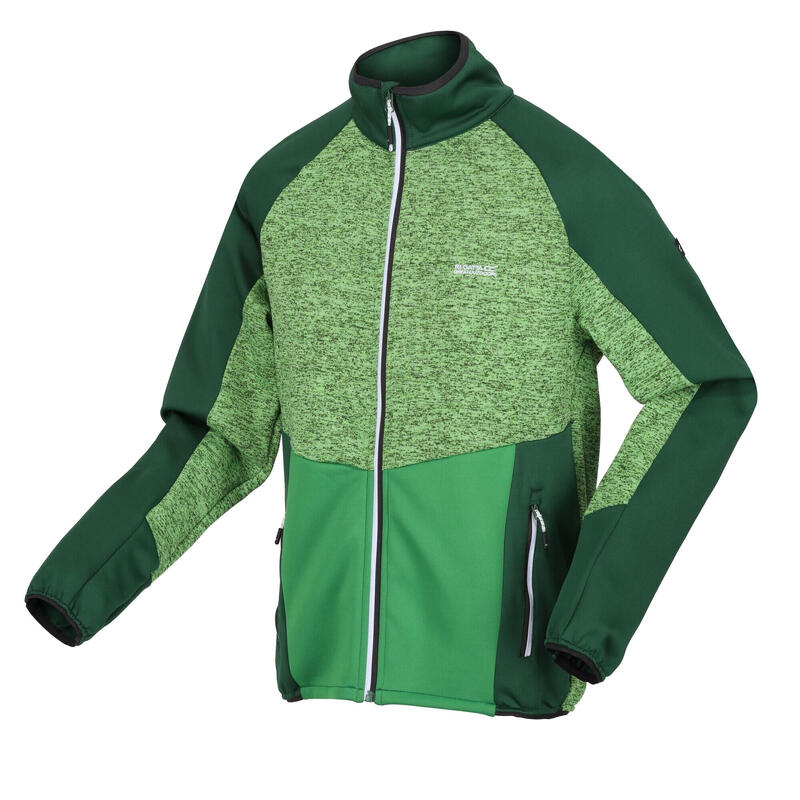 Heren Coladane V Marl Full Zip Fleecejack (Jasmijngroen/Veldgroen)