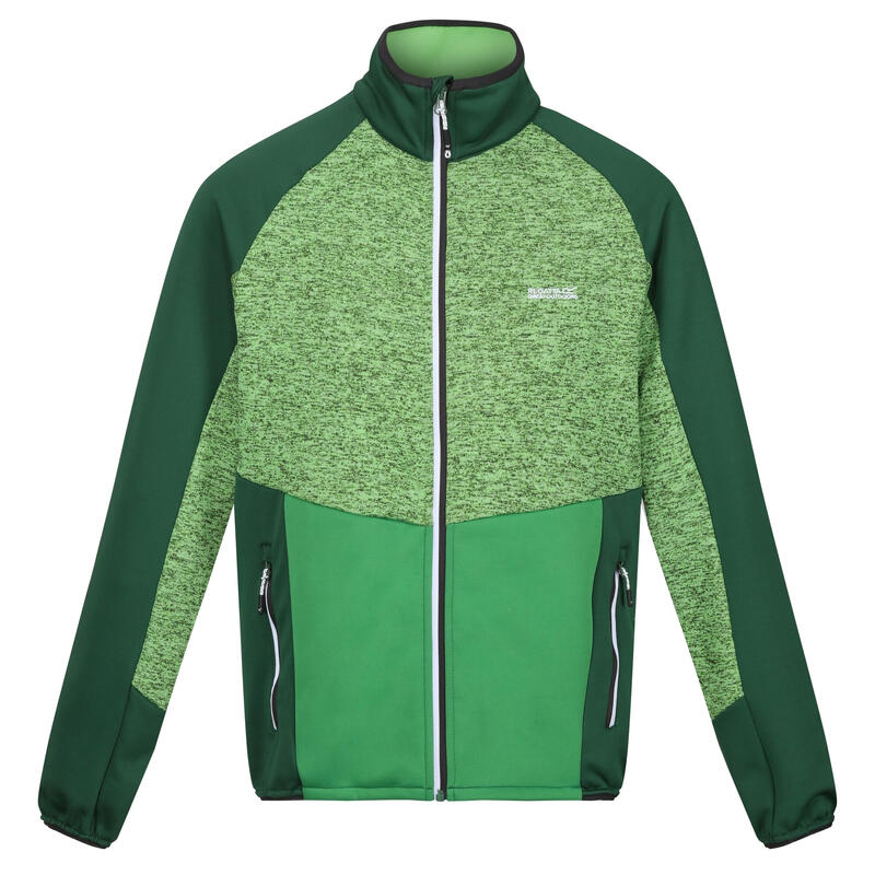 Heren Coladane V Marl Full Zip Fleecejack (Jasmijngroen/Veldgroen)