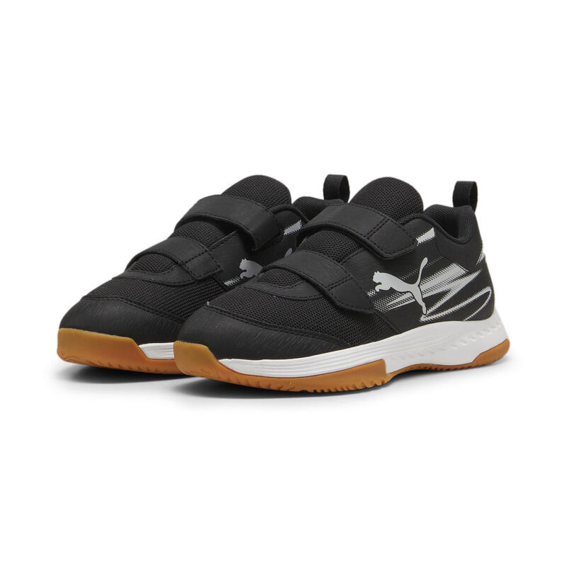 Sálová sportovní obuv Varion II pro mládež PUMA Black Cool Light Gray Gum Beige