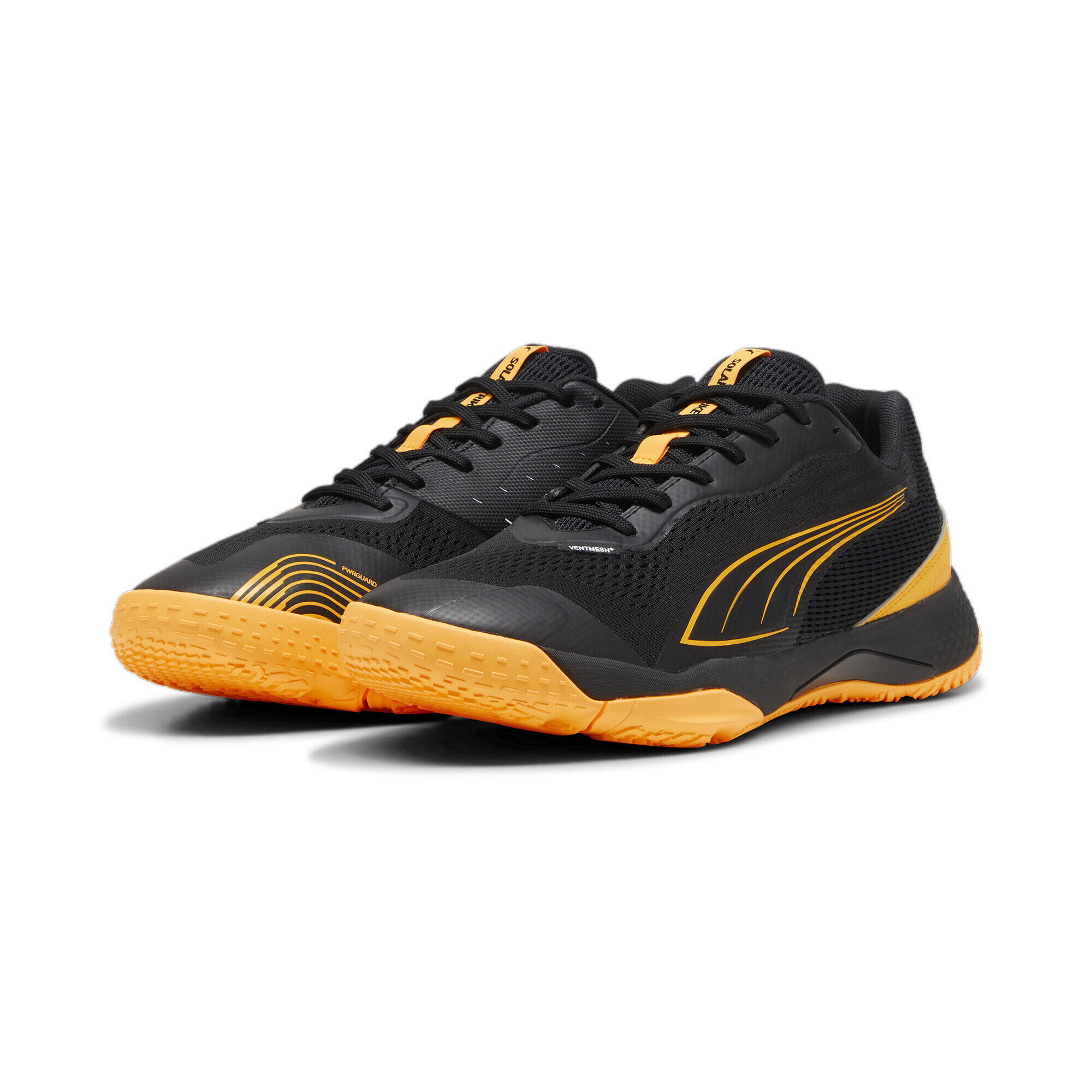 Chaussures de sport indoor Solarstrike III PUMA Black Sun Stream White Orange 1/7