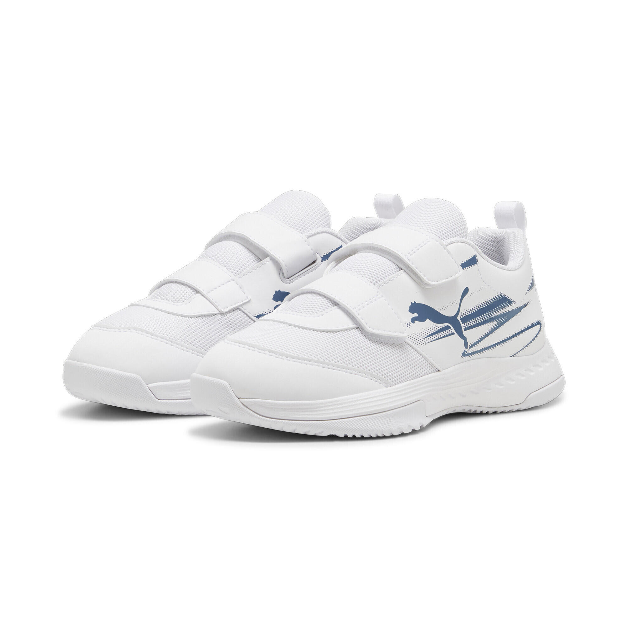 PUMA Varion II Hallensportschuhe Jugendliche PUMA White Blue Horizon