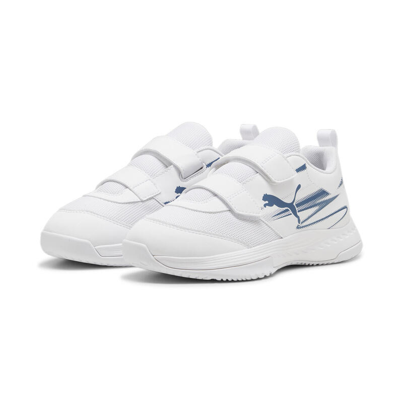 Zapatillas Niños para deportes de interior Varion II PUMA White Blue Horizon