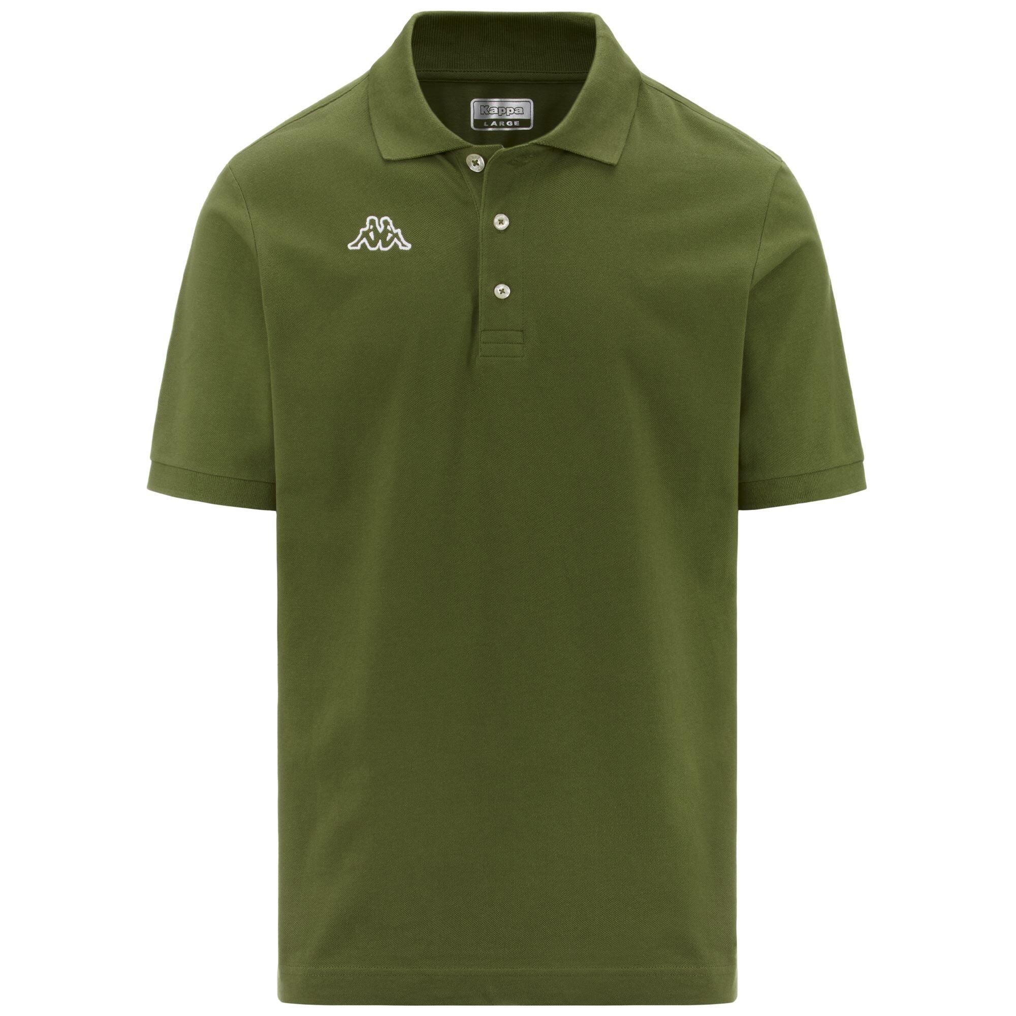 Polo da uomo in cotone verde da sportivo/a 2/5
