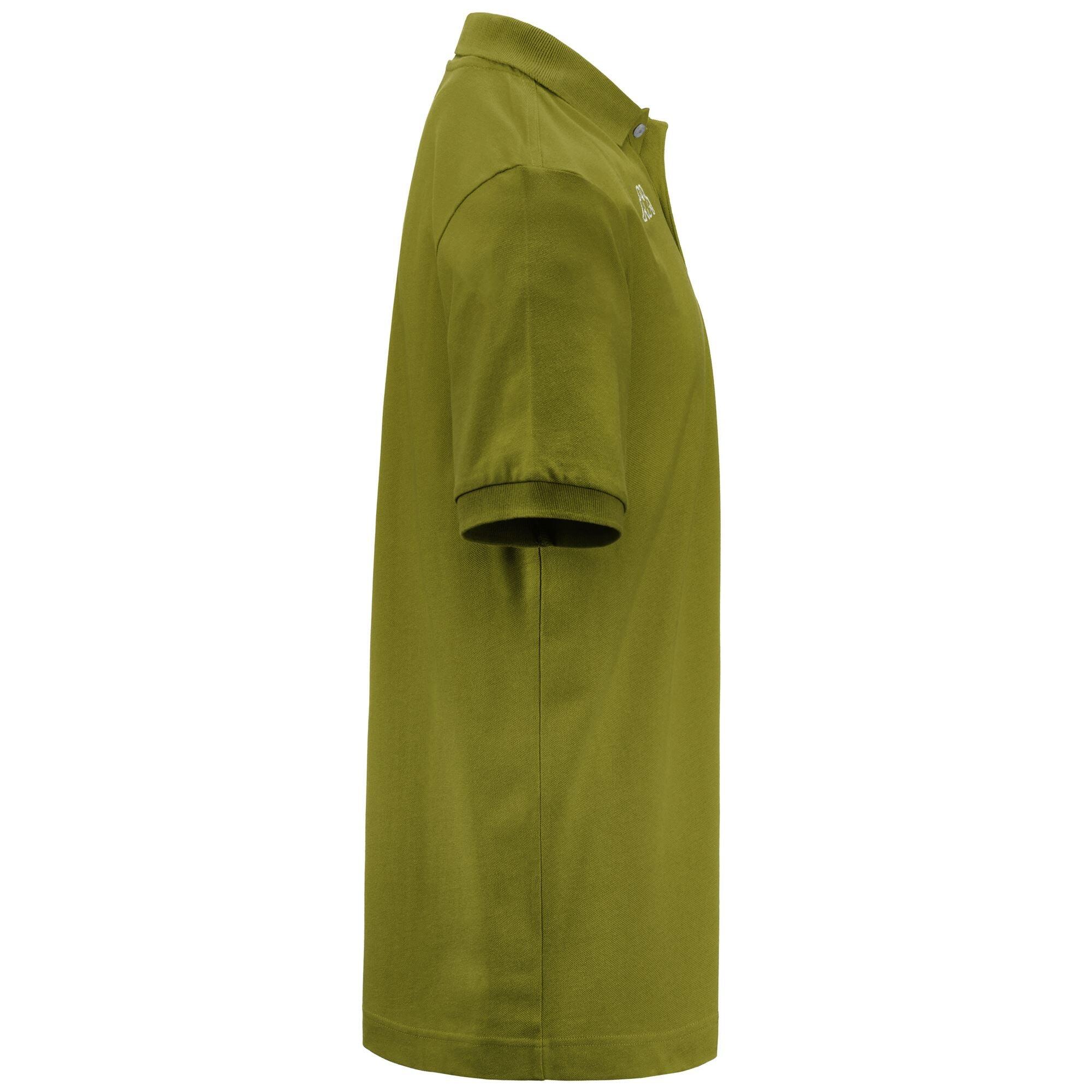 Polo da uomo in cotone verde da sportivo/a 3/5