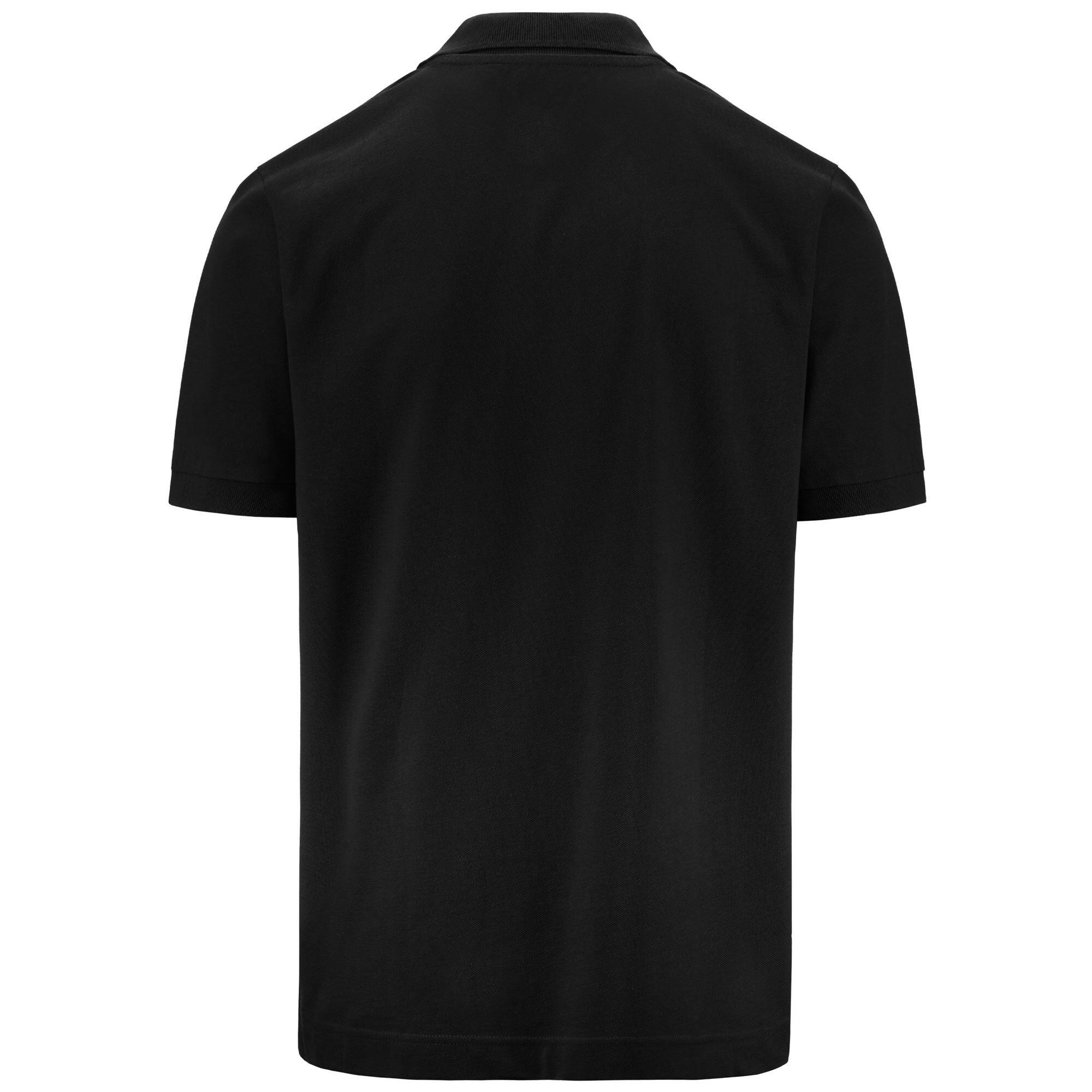 Polo da uomo in cotone nero da sportivo 4/6